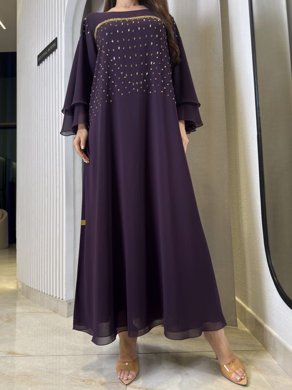 Double Chiffon Handmade Embroidery
